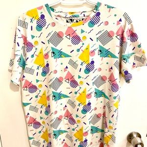 Vintage 80’s geometric top